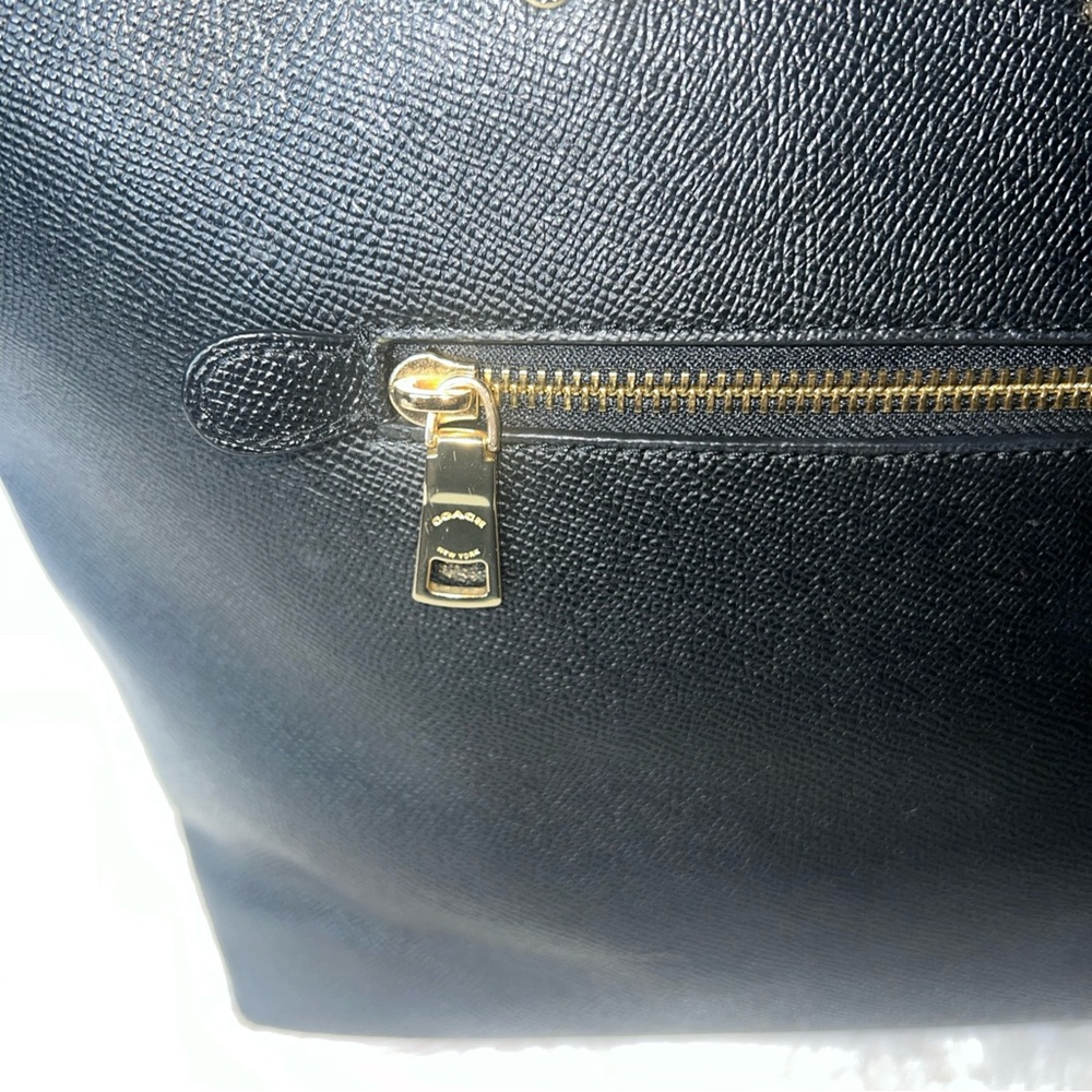 Coach Black Leather Tote Bag - Picture 10 of 10